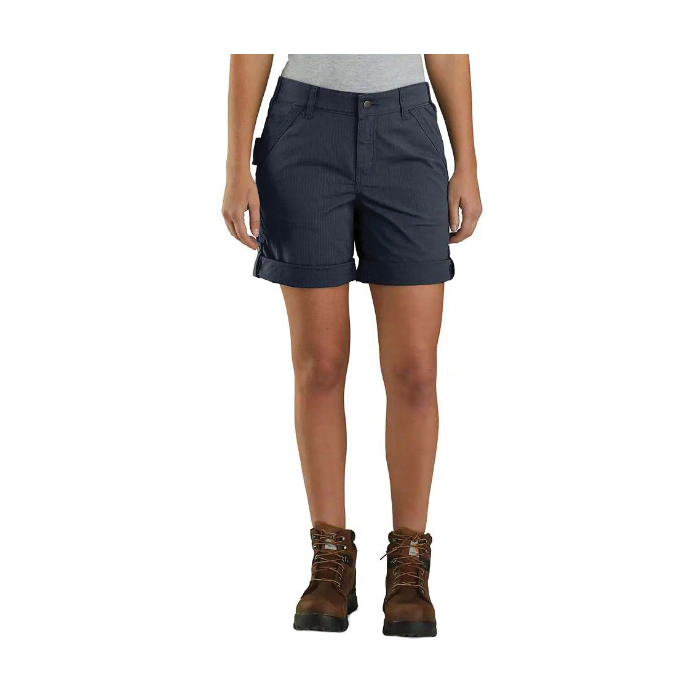 Carhartt 104213-NVY10A Shorts, 10, Cotton/Polyester, Navy