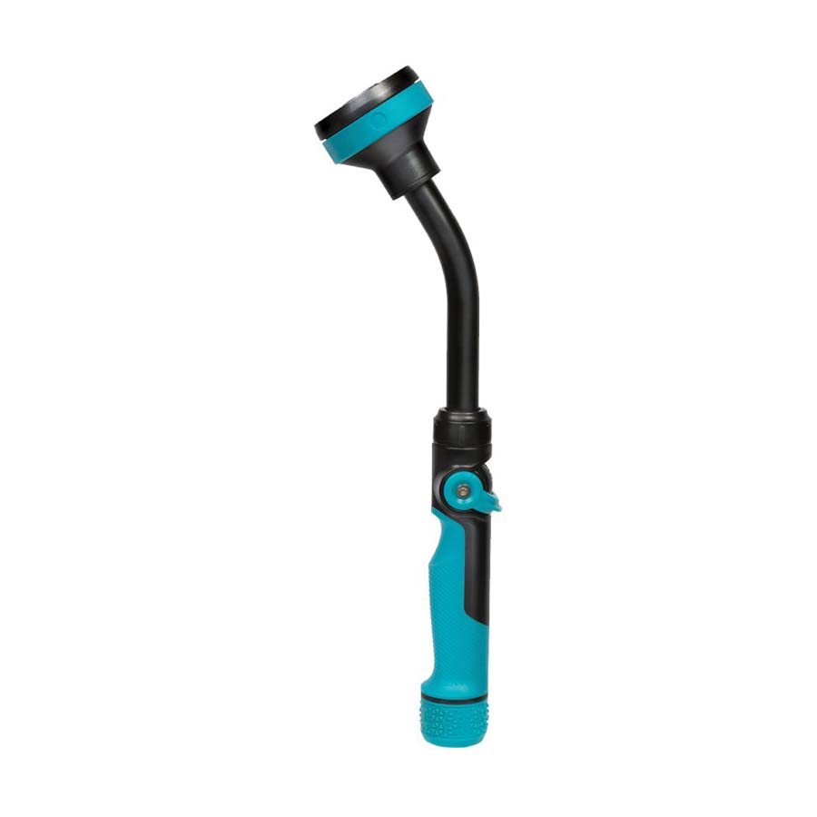 820432-1001 Watering Wand, Swivel Inlet, 5-Spray Pattern, Shower, Zinc, Teal, 14 in L Wand
