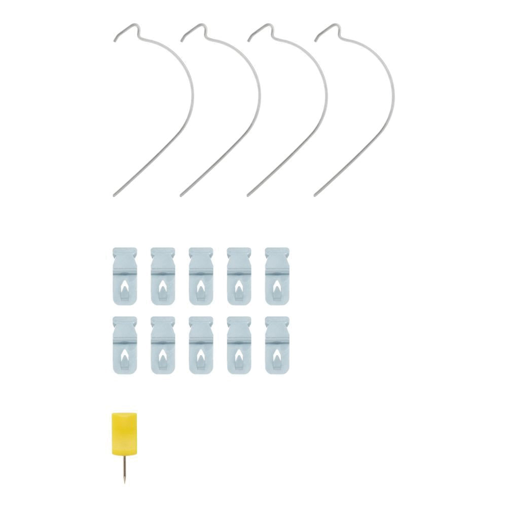 National Hardware N260-151 Push and Hang/J-Hook Combo Pack, Steel, Zinc-Plated, 14-Piece - 3