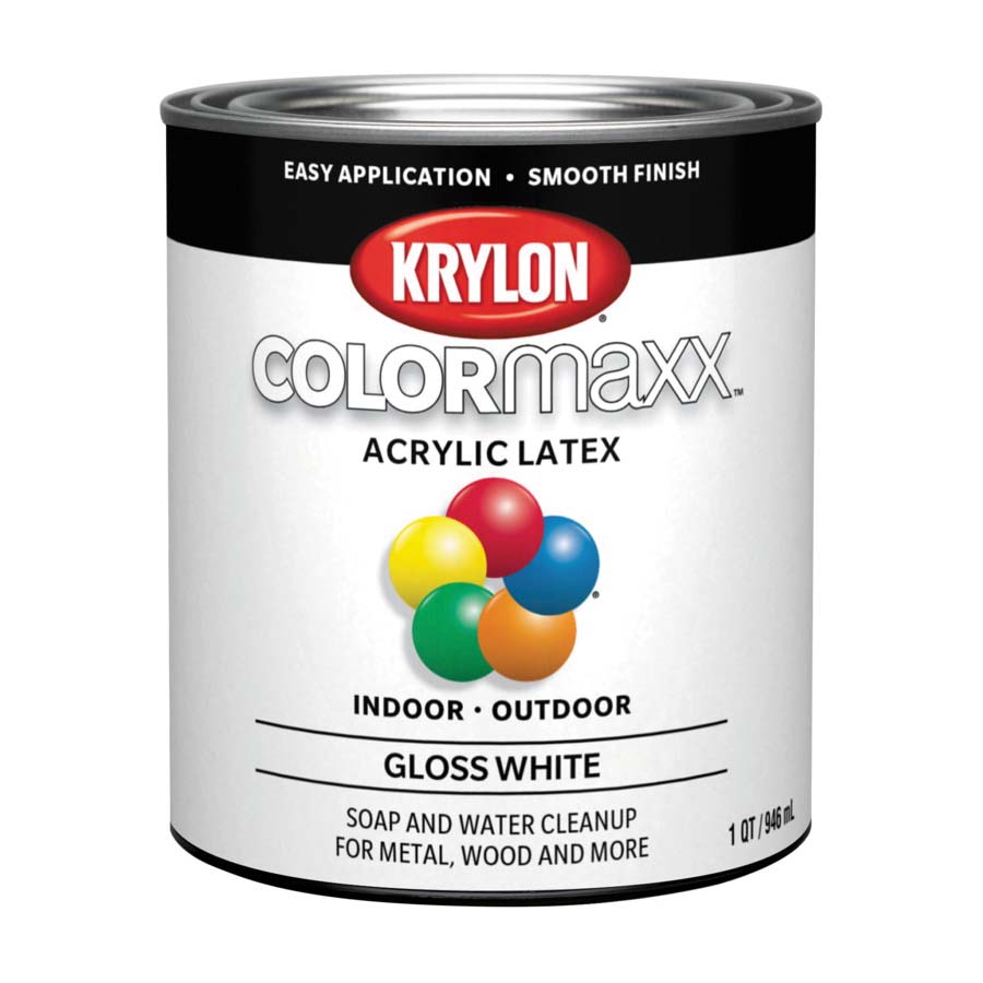 K05625007 Paint, Gloss, White, 32 oz, 100 sq-ft Coverage Area