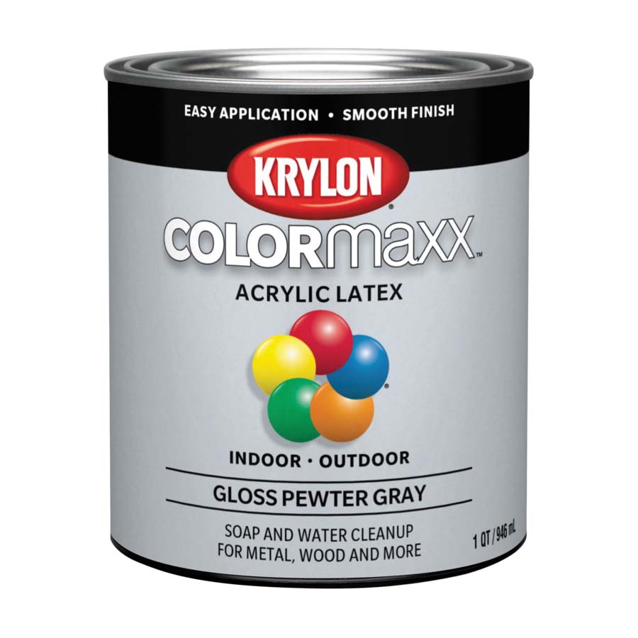 K05644007 Paint, Gloss, Pewter Gray, 32 oz, 100 sq-ft Coverage Area