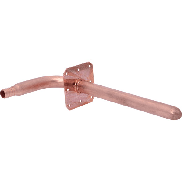 SharkBite 25094A Stub-Out Pipe Elbow, 1/2 in, Barb, Copper, 80 to 160 psi Pressure