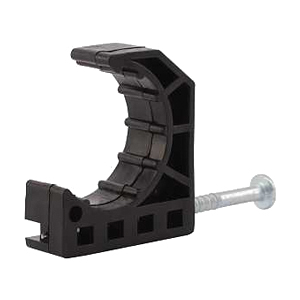 23221 J-Hook Nail Clamp, 3/4 in Opening, Plastic, For: 3/4 in Pipe Size