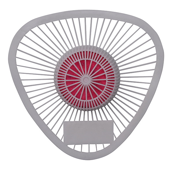 Continental Commercial 165-4 Urinal Screen, 4 oz, Strawberry, Red/White