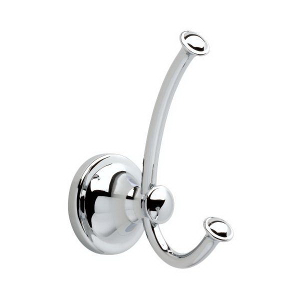 Delta Silverton Series 132890 Towel Hook, 1-Hook, Chrome, Wall