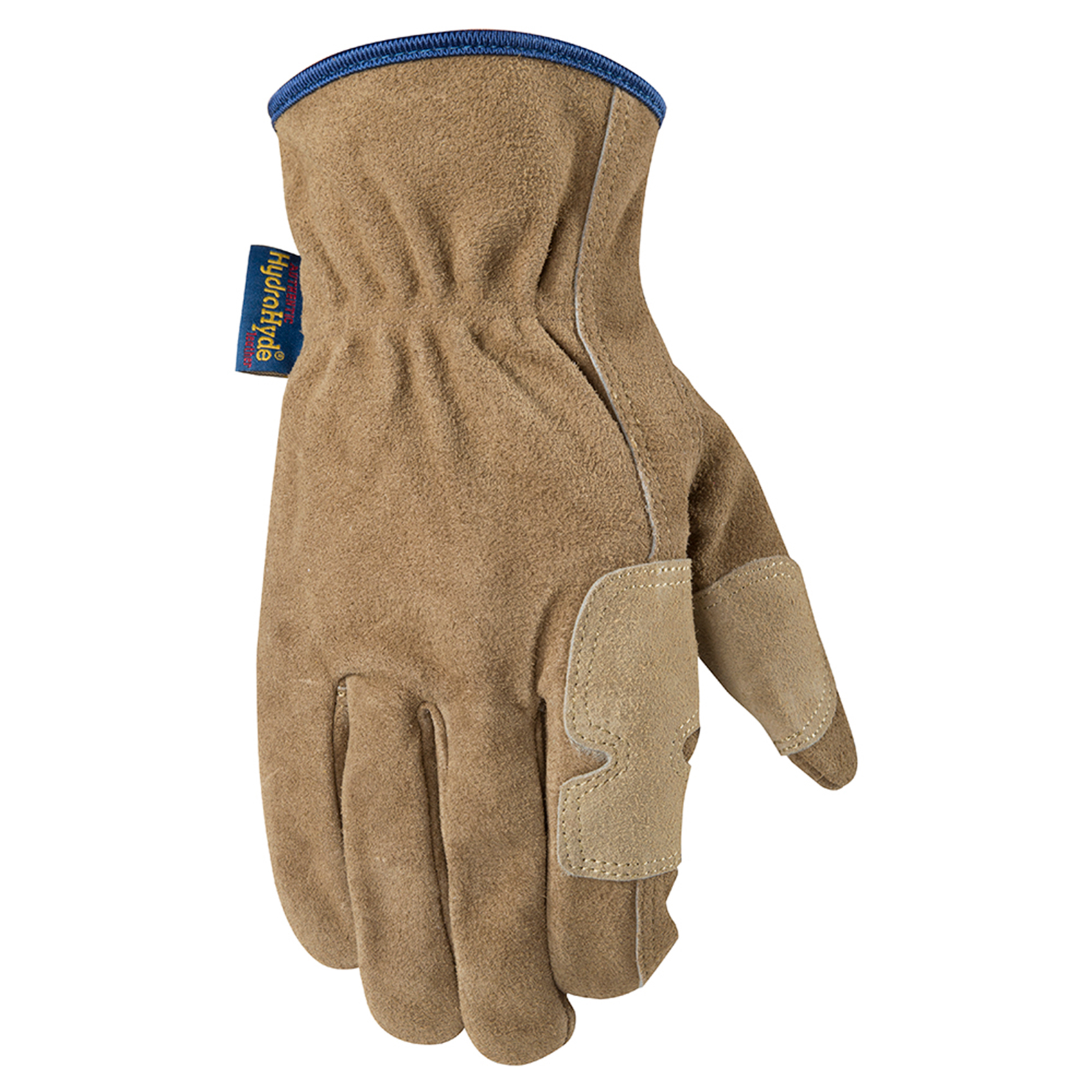 Wells Lamont HydraHyde 1019XL Fencer Gloves, Men's, XL, Keystone, Reinforced Thumb, Cowhide Suede Leather, Brown/Tan