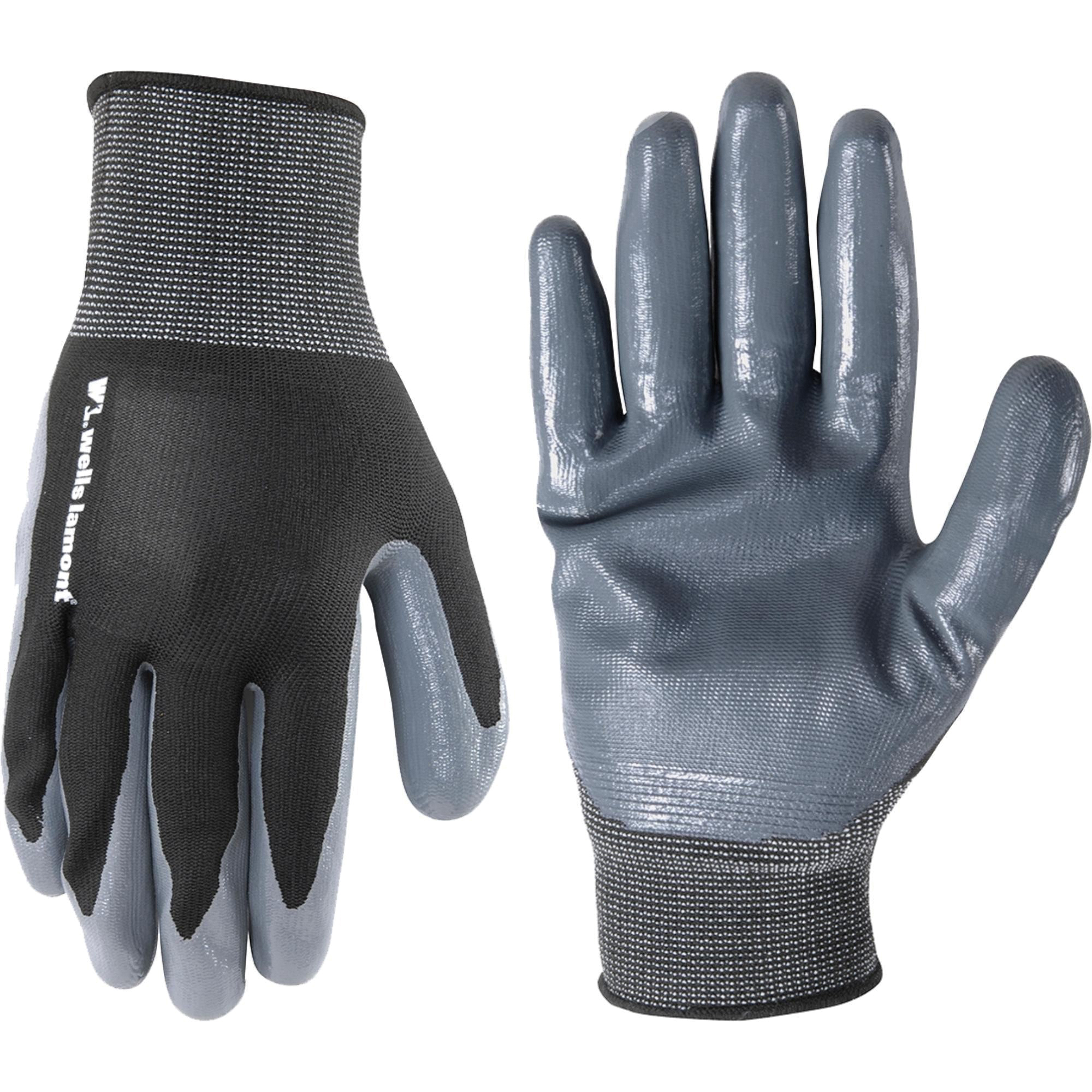 546-XL Grip Gloves, Men's, XL, Knit Cuff, Latex Coating, Nitrile Glove, Gray