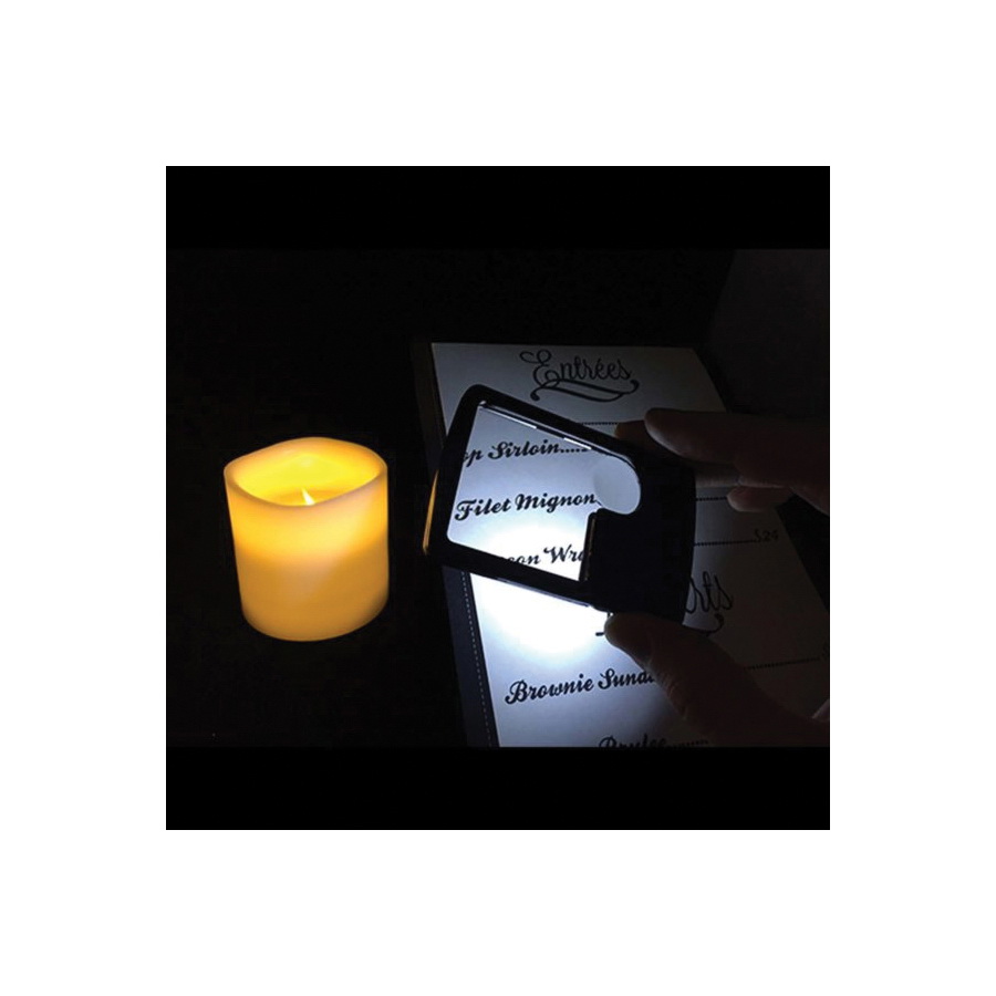 Shawshank 702282 LED Menu Magnifier, 2X Magnification, 10 in OAL