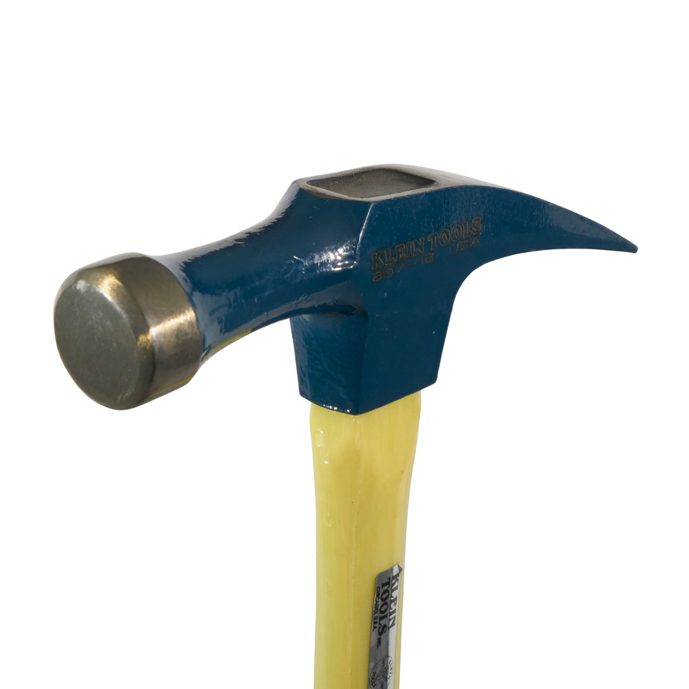 Klein Tools 807-18 Electrician's Hammer, 18 oz Head, Claw Head, 15 in OAL - 4