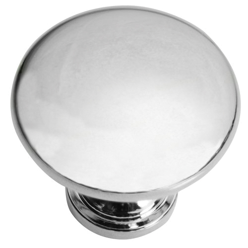 Ultima Series 54626 Cabinet Knob, 30 mm Projection, Steel, Polished Chrome