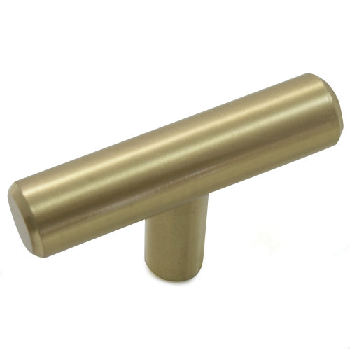 Melrose Series 87904 Cabinet Knob, 32 mm Projection, Steel, Satin Brass