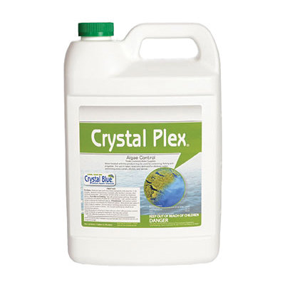 00444 Crystal Plex Pond Algae, Liquid, Blue, 1 gal