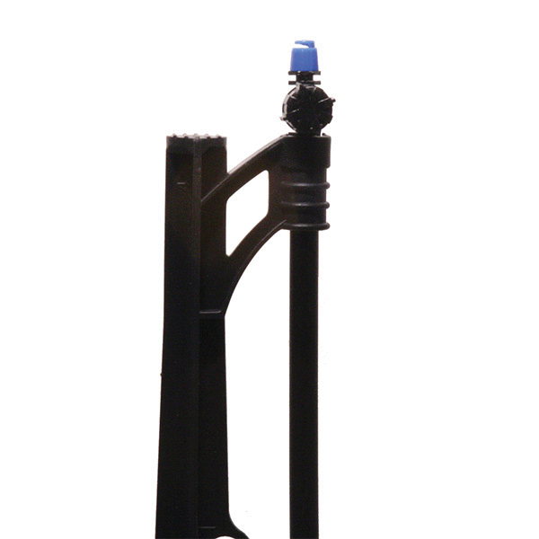 R382CT Heavy-Duty Stake, 8 in L, 1/4 x 1/2 in Connection, Barbed, ABS/HDPE