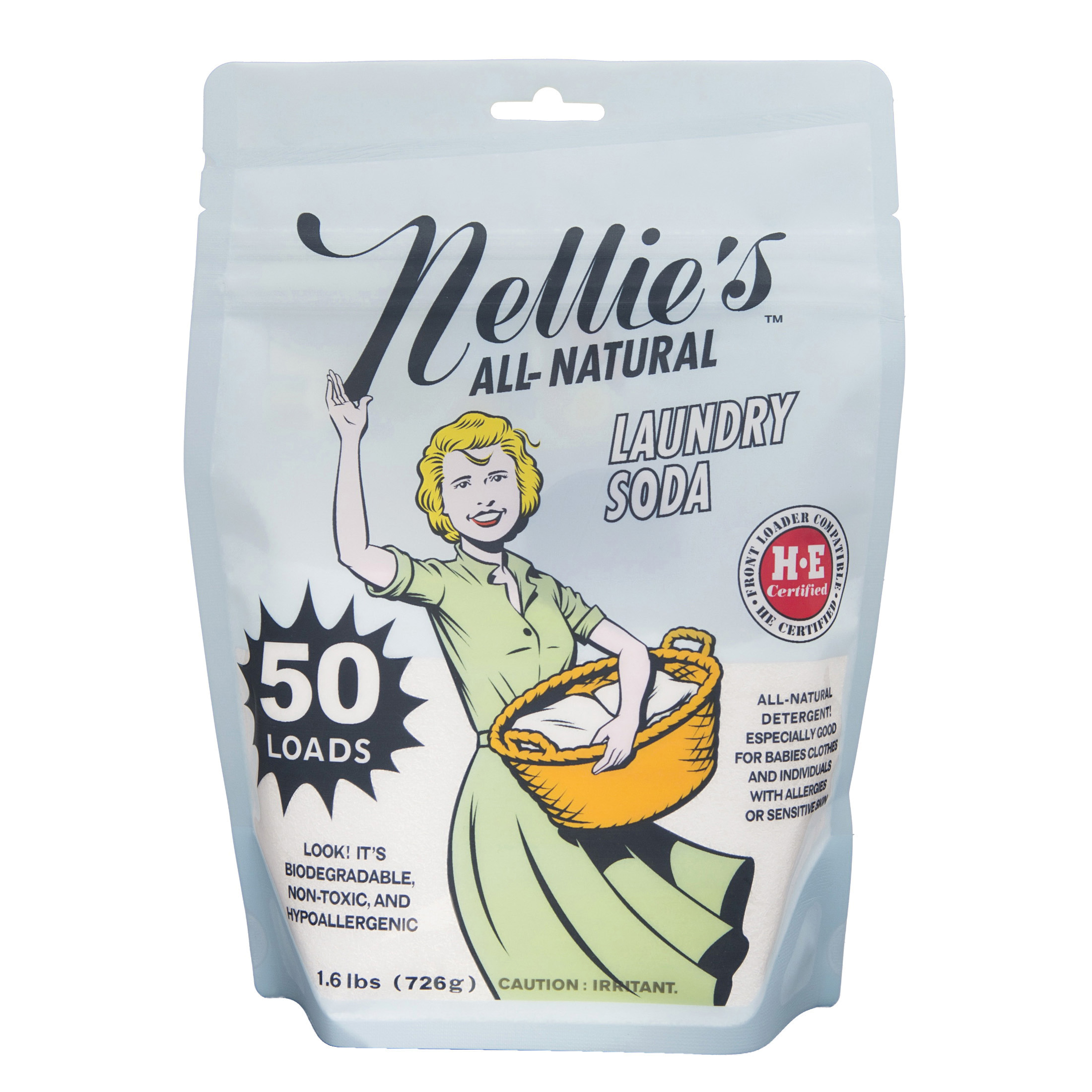 NLS-50 Laundry Detergent, 1.6 lb Pouch, Powder