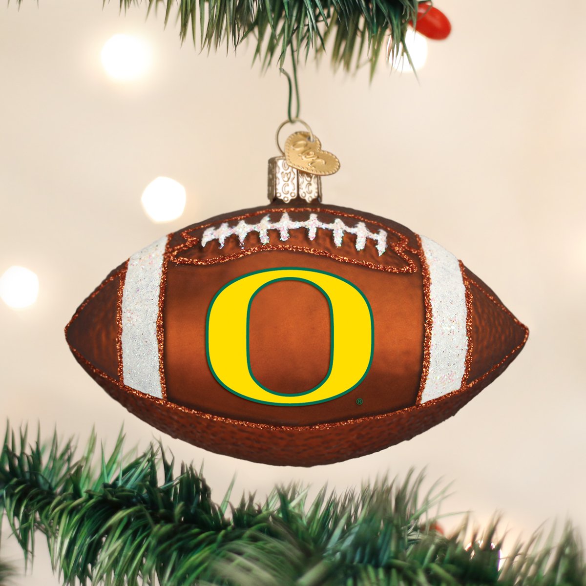 Old World Christmas 63700 Christmas Ornament, 2-3/4 in H, Oregon Football - 2