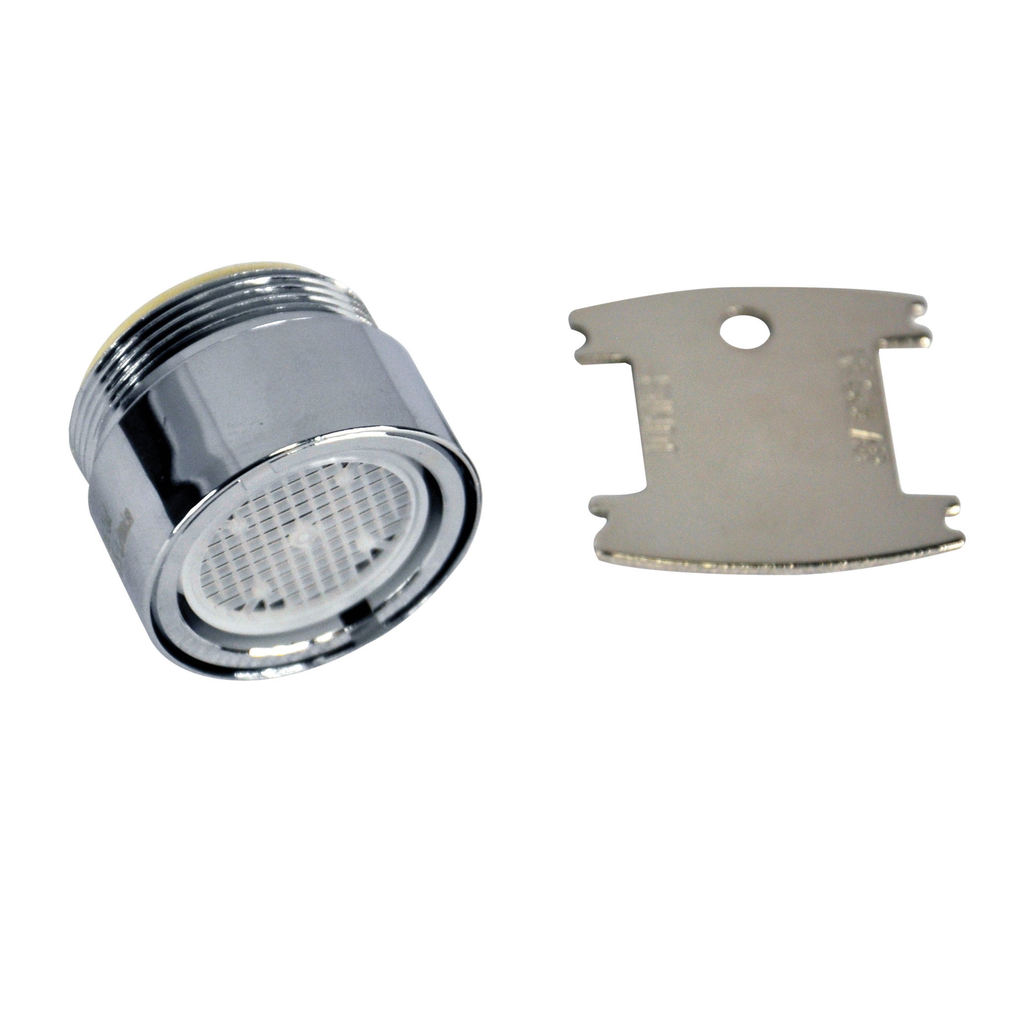 10866 Dual Thread Vandal Proof Aerator, 15/16 x 55/64 in Male x Female, Brass, Chrome-Plated, 1.2 gpm