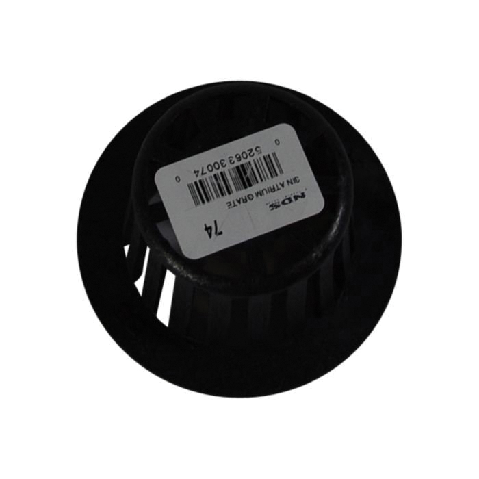 NDS74 Atrium Grate, 2-1/4 in Dia, Round, HDPE, Black