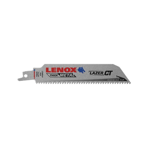 LAZER CT 2014224 Reciprocating Saw Blade, 1 in W, 9 in L, 8 TPI, Carbide Cutting Edge