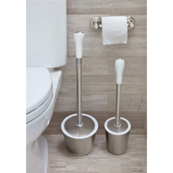 Oxo Good Grips 1286100 Toilet Brush and Canister Set, Sta