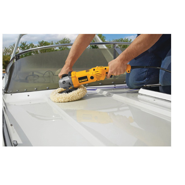 DEWALT DWP849 Variable Speed Polisher, 12 A, 5/8-11 Spindle, 7, 9 in Dia Wheel, 0 to 600, 0 to 3500 rpm Speed