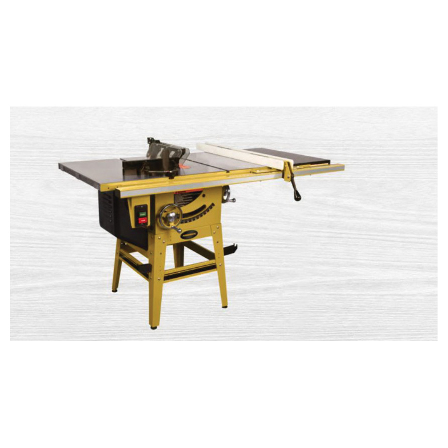 Powermatic 1791229 Contractor Table Saw, 115/230 V, 7.5/15 A, 10 in Dia Blade, 5/8 in Arbor, 30 in Rip Capacity Right - 1