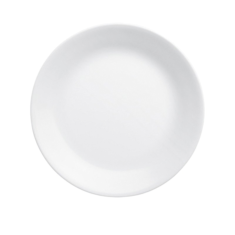 6003893 Plate, 10-1/4 in Dia, Winter Frost White, Oven Safe: Yes
