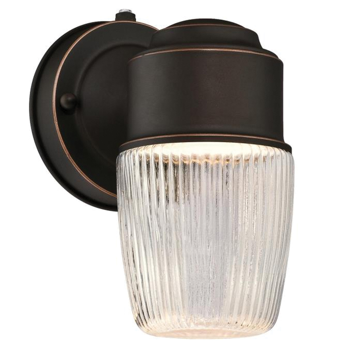 6106900 Wall Fixture with Dusk-to-Dawn Sensor, 120 V, 6 W, LED Lamp, 600 Lumens, 3000 K Color Temp