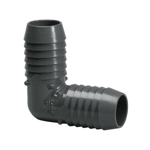 Lasco 1406015 Pipe Elbow, 1-1/2 in, Insert, 90 deg Angle, PVC, Gray, SCH 40 Schedule, 200 psi Pressure