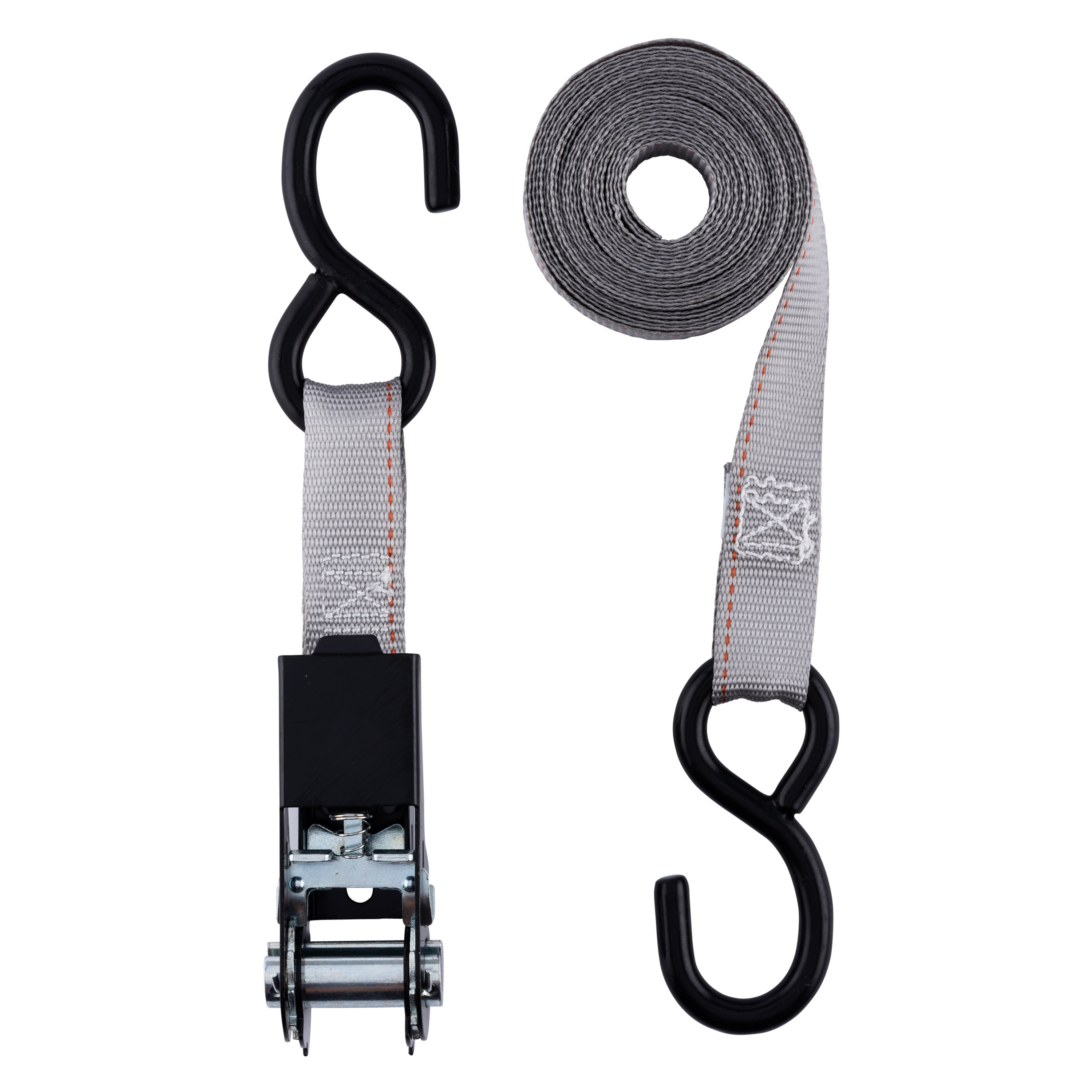 Keeper 89514 Tie-Down, 1 in W, 14 ft L, Gray, 500 lb, S-Hook End Fitting, Vinyl End Fitting - 2