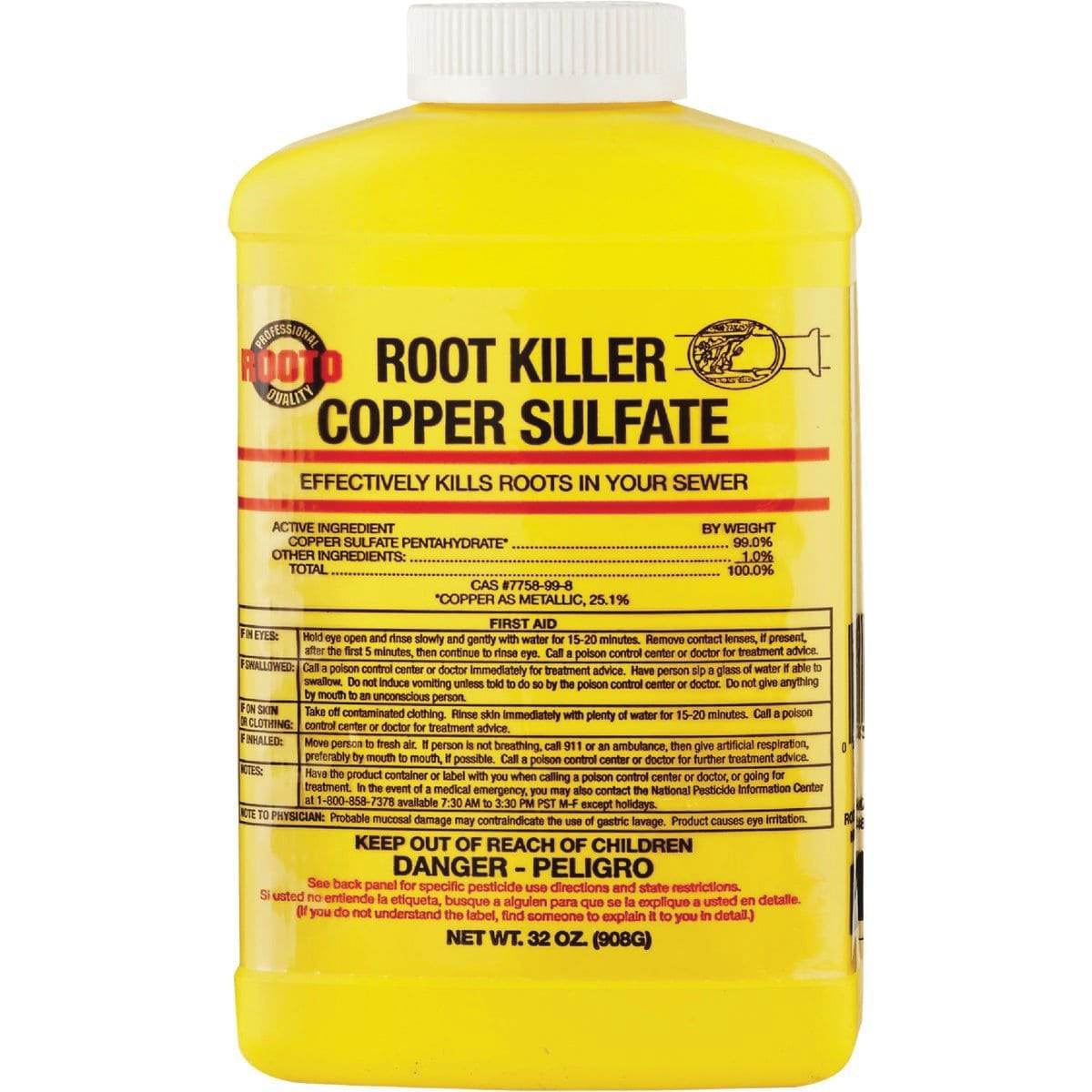 Rooto Corporation 1185 Root Killer, 2 lb Bottle
