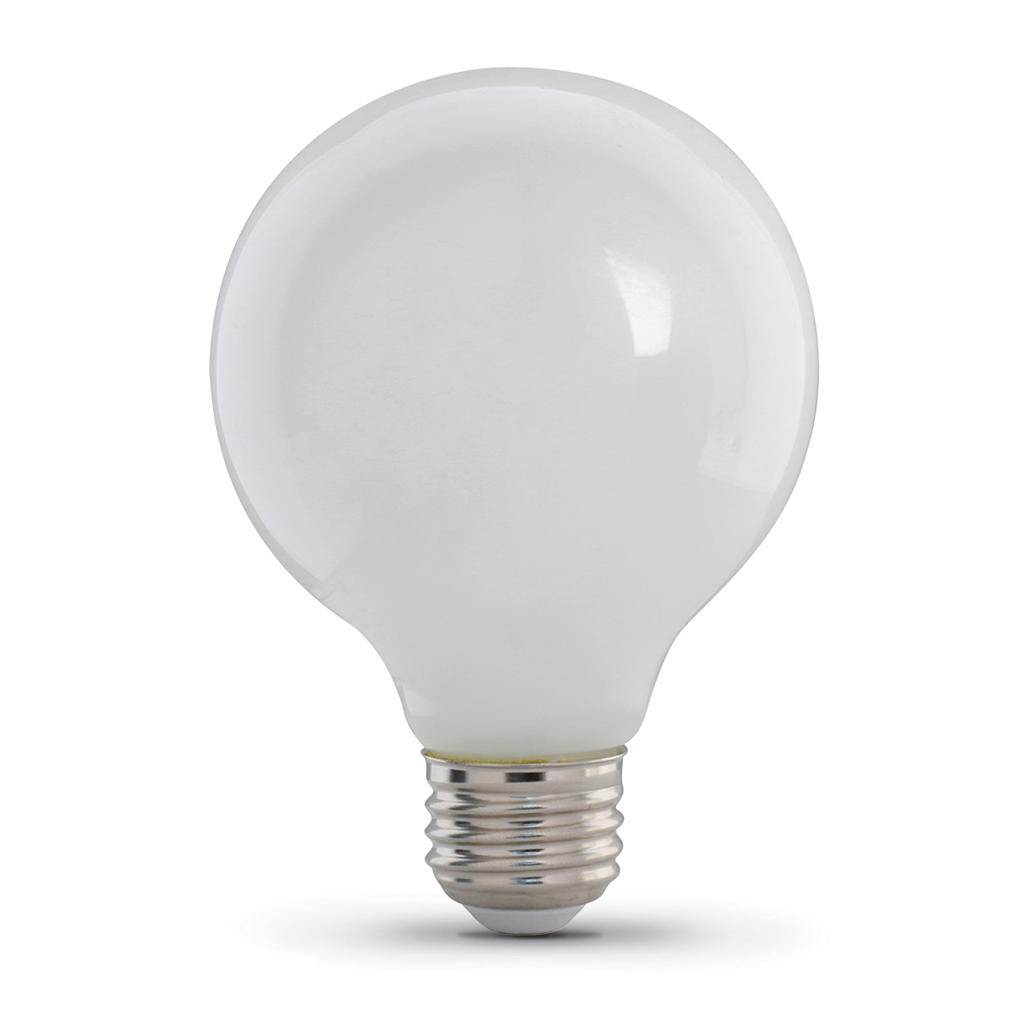 G2560W927CA/FIL/3/RP Filament LED Bulb, Glass Filament, Globe, G25 Lamp, 60 W Equivalent, Dimmable, White