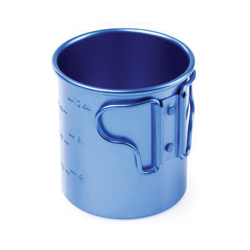 GSI 43212 Cup, 14 oz Capacity, Aluminum, Blue, Anodized - 2