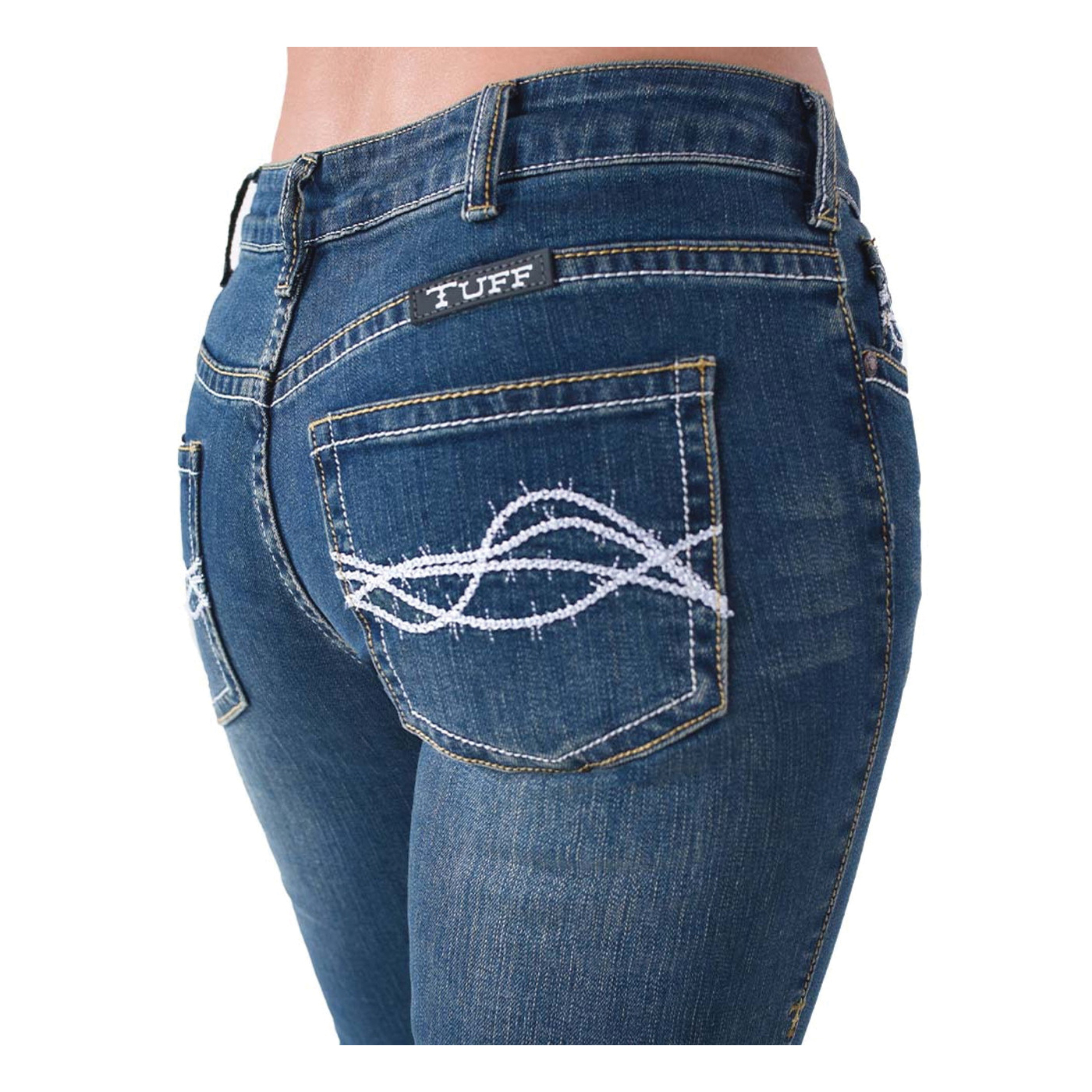 Cowgirl Tuff Don't Fence Me In Series C01-DFMIH0-BLU-38X3...
