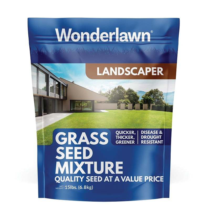 46645 All Purpose Landscaper Grass Seed Mixture, 3000 sq-ft Coverage Area, 15 lb Bag