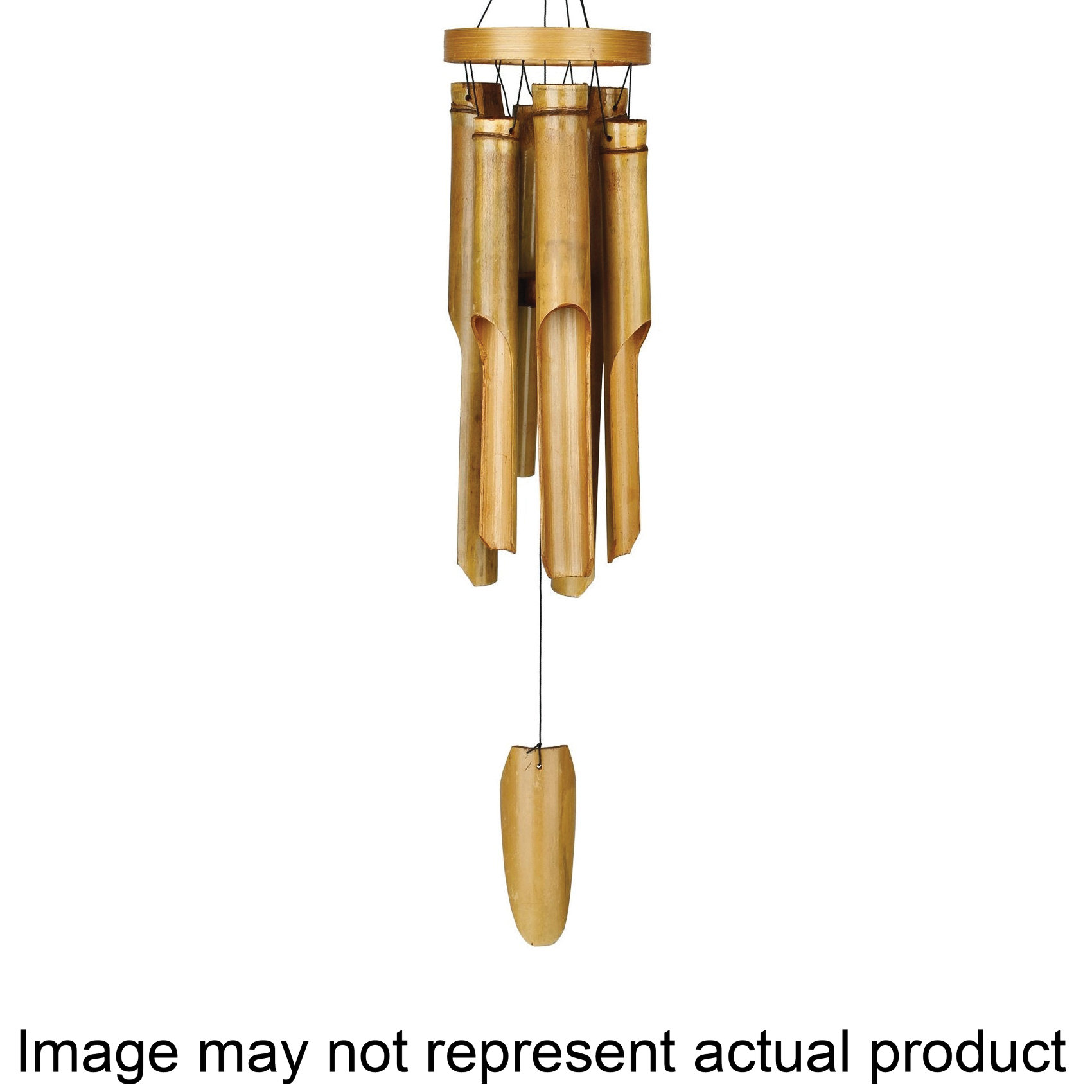C255 Ring Wind Chime, Asli Arts, Bamboo, Natural
