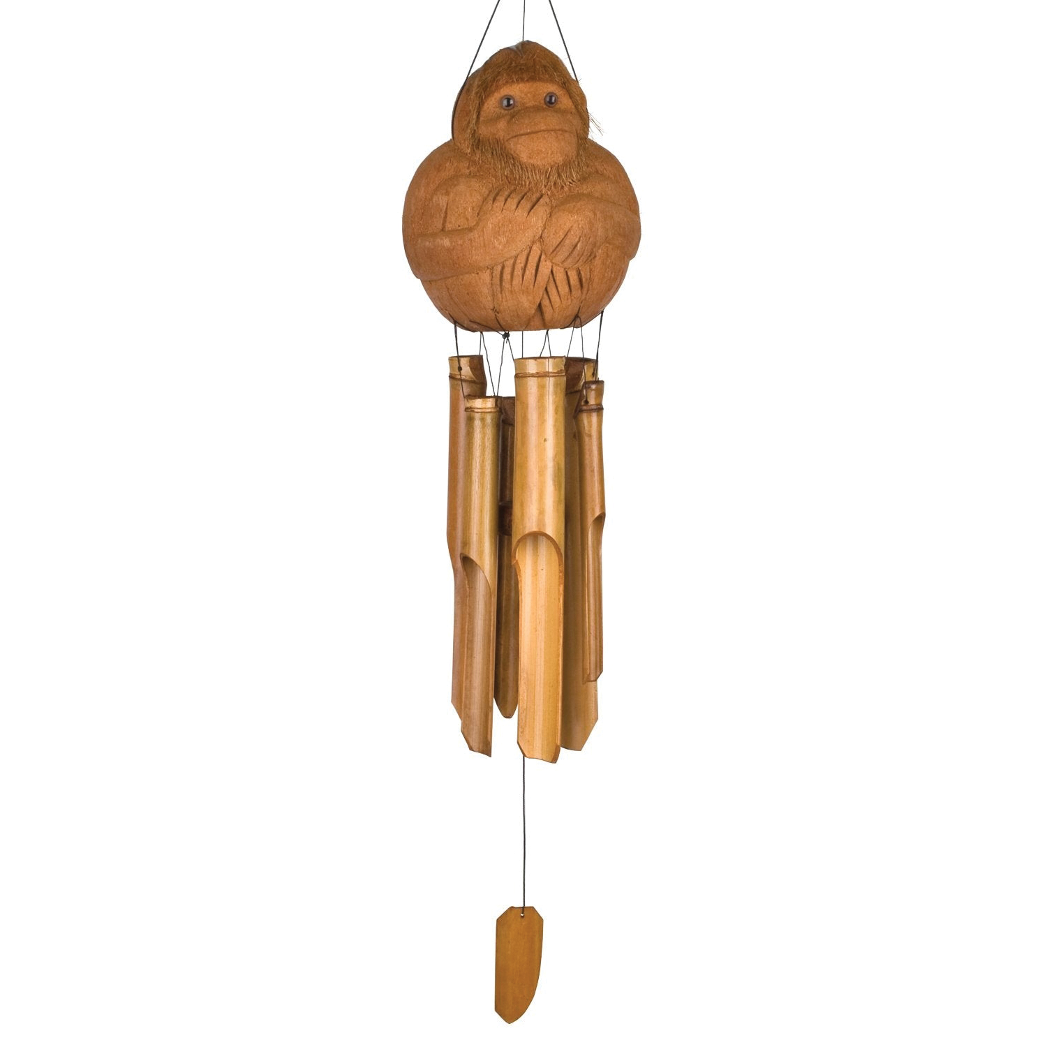 Woodstock Chimes CMO305 Wind Chime, Asli Atrs/Animal, Bamboo/Coconut