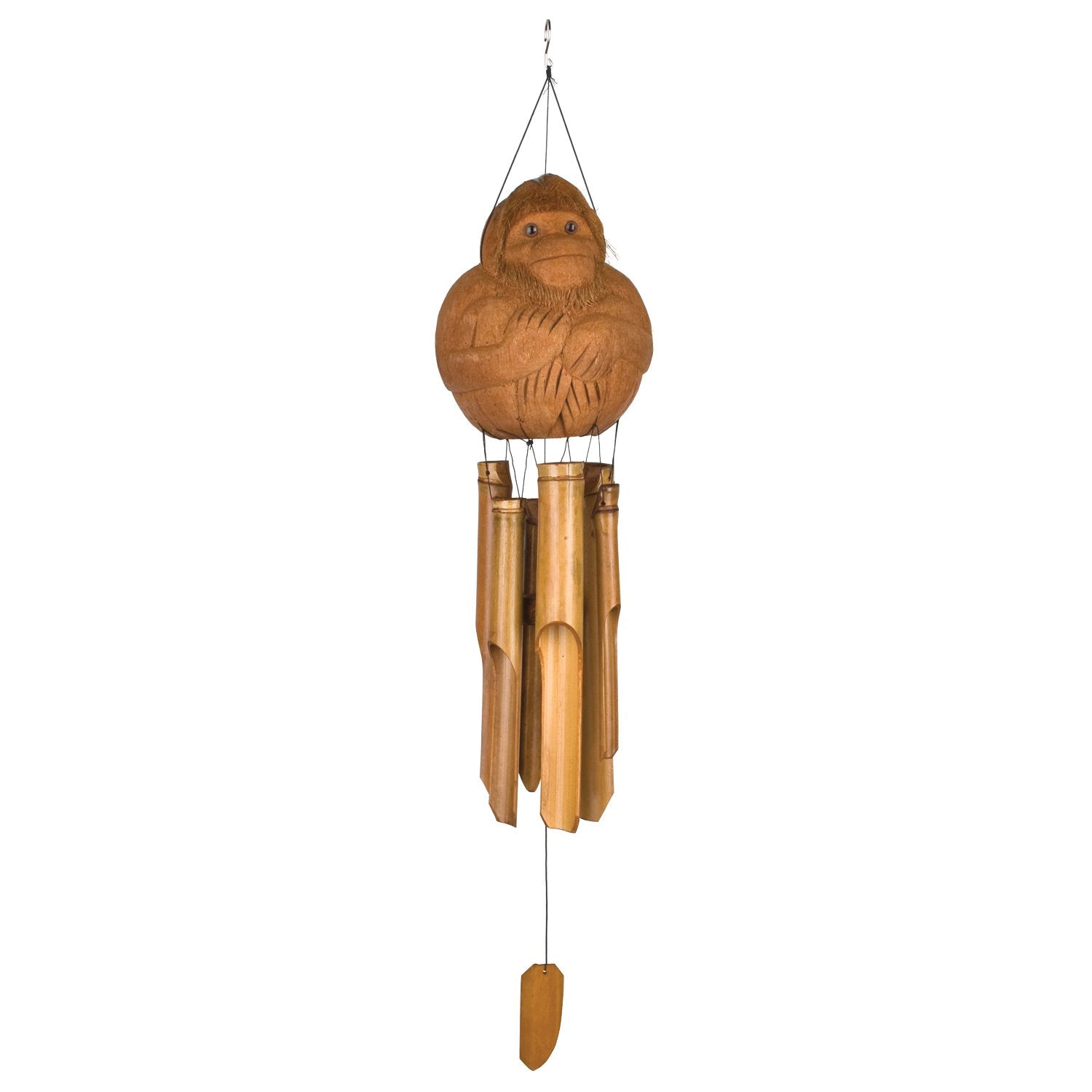 Woodstock Chimes CMO305 Wind Chime, Asli Atrs/Animal, Bamboo/Coconut
