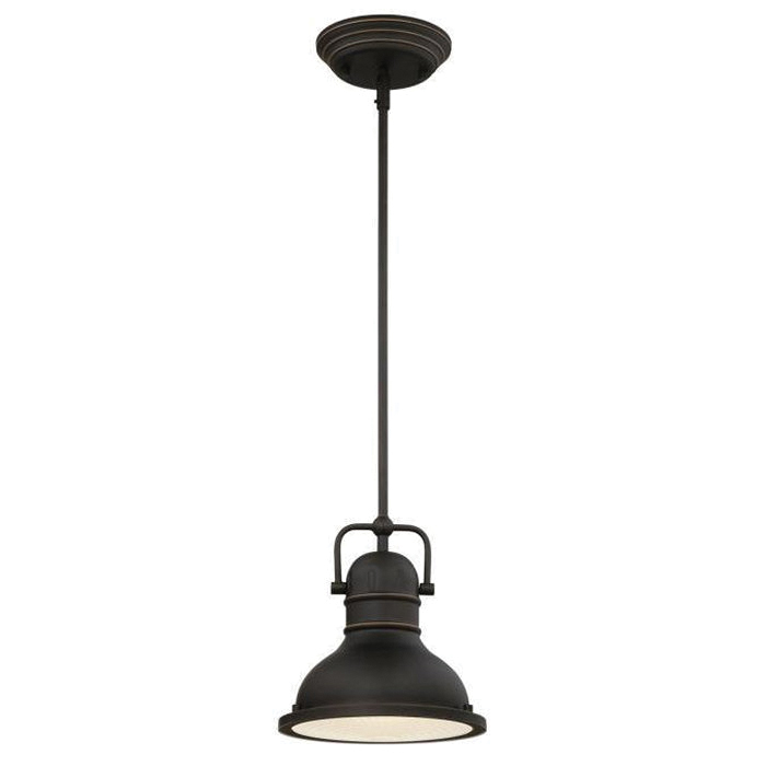 63082A Mini Pendant Light, 120 V, 1-Lamp, LED Lamp, 800 Lumens, 3000 K Color Temp, Metal Fixture