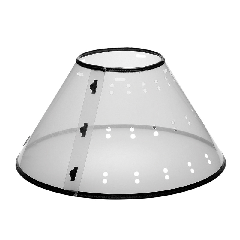 TP7167 L CL Elizabethan Collar, Fits Neck Size: 11-1/2 to 18-1/2 in, Cat, Dog, Polypropylene Plastic, Clear