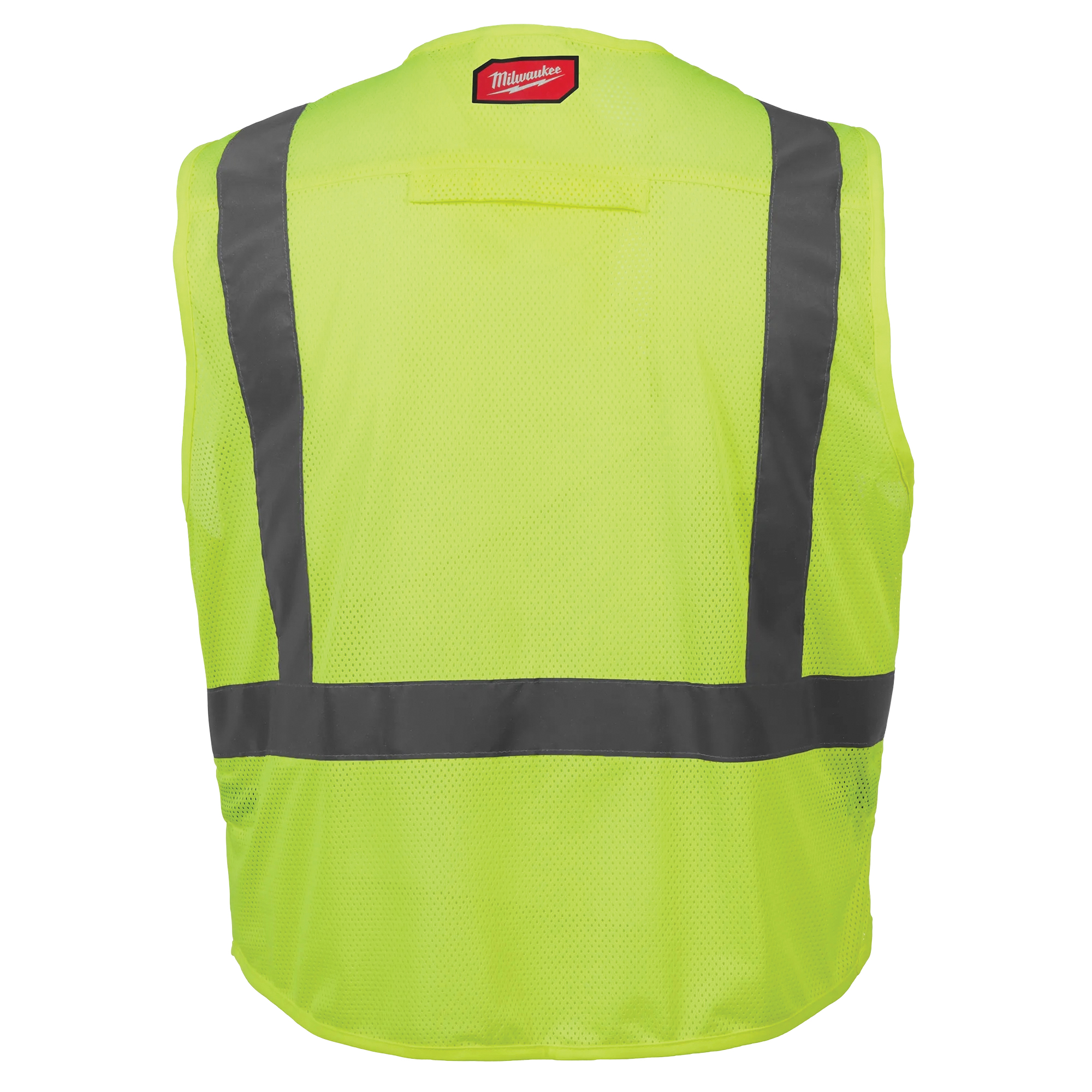 Milwaukee 48-73-5022 Safety Vest, L/XL, Men's, Fits to Chest Size: 42 to 46 in, Polyester, High-Visibility Yellow - 2