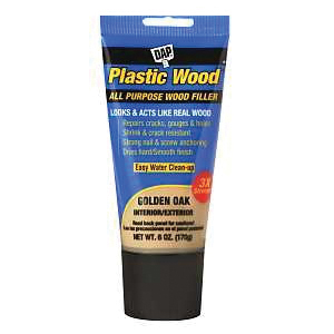 COLORmaxx 7079800582 Wood Filler, Paste, Slight, Golden Oak, 6 oz Tube