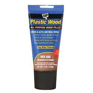 DAP COLORmaxx 7079800583 Wood Filler, Paste, Slight, Red Oak, 6 oz Tube - 1