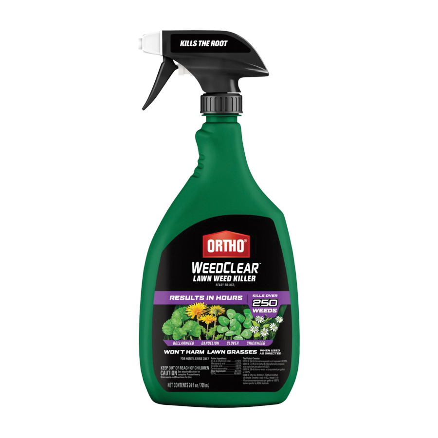WeedClear 0449505 Lawn Weed Killer, Spray Application, 24 oz Bottle, Liquid