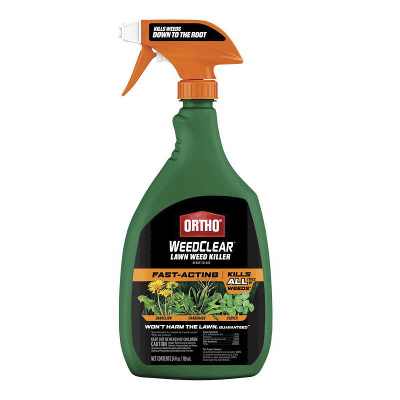WeedClear 0447705 Weed Killer, Spray Application, 24 oz Bottle, Liquid