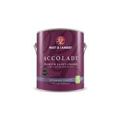 Pratt & Lambert Accolade 0000Z4081-14 Interior Paint, Velvet Sheen, Pastel, 1 qt, Can, 400 sq-ft Coverage Area