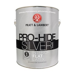 Pratt & Lambert Pro-Hide Silver 5000 Series 0000Z5381-16 Interior Paint, Flat Sheen, Pastel, 1 gal - 1