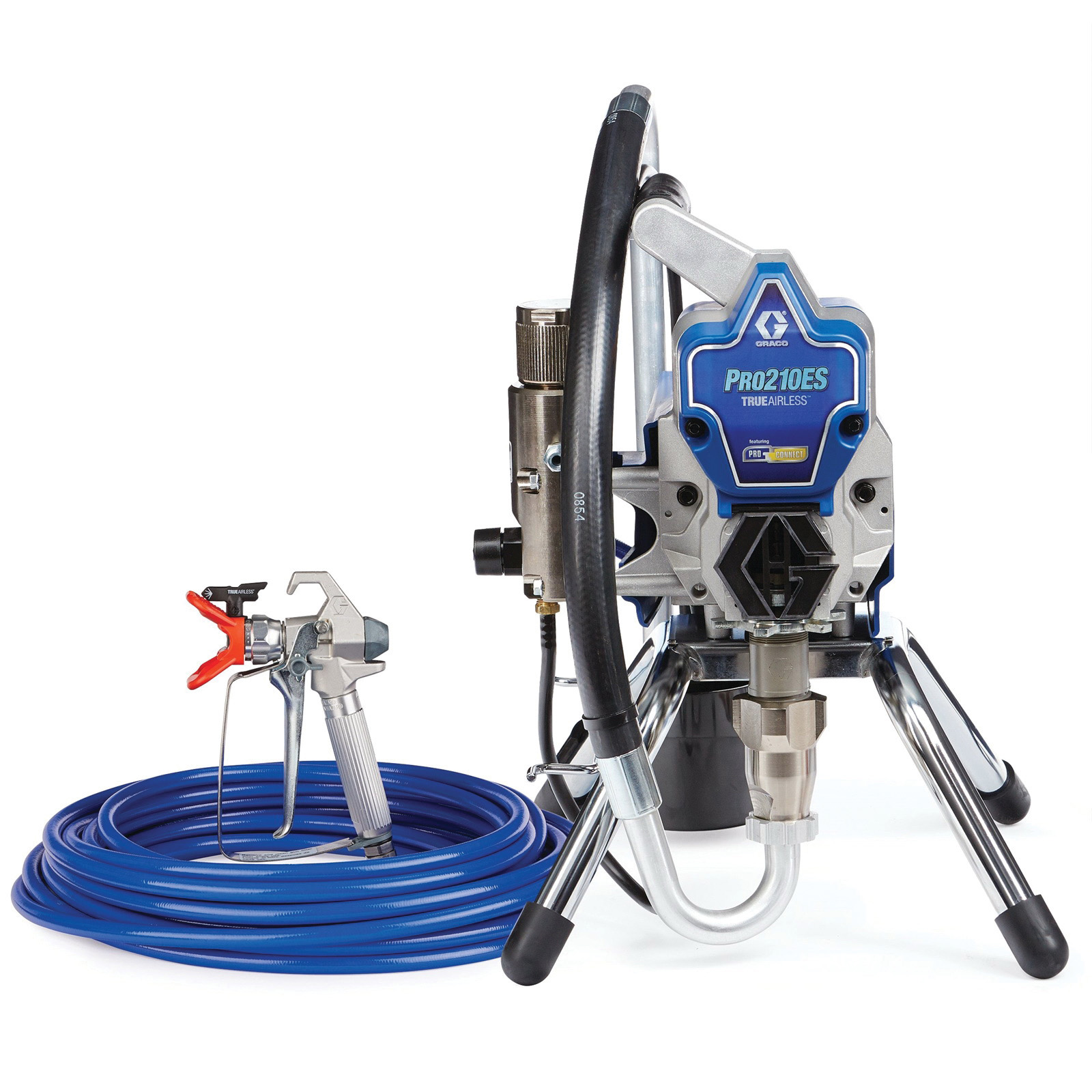17D163 Electric Airless Sprayer, 1 hp, 50 ft L Hose, 0.009, 0.011, 0.013, 0.015, 0.017, 0.019, 0.021 in Tip