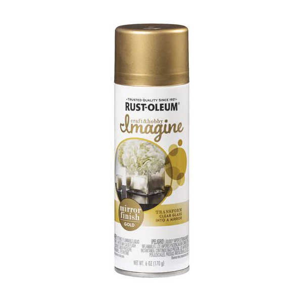 353999 Spray Paint, Mirror Gold, 6 oz, Can