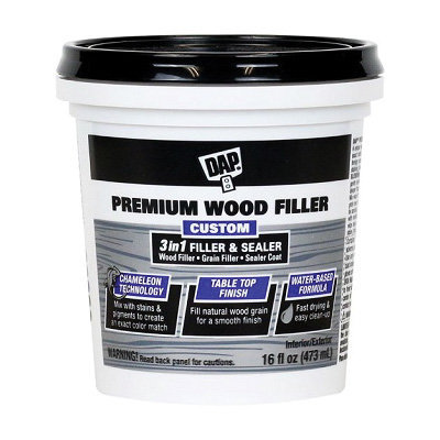 7079800550 Premium Wood Filler, Paste, Off-White, 16 oz