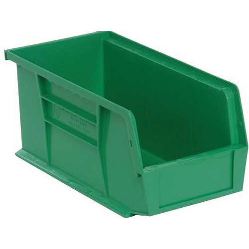 Ultra RQUS230GN-UPC Ultra Stack and Hang Bin, 35 lb, Polypropylene, Green, 10-7/8 in L